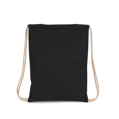 Recycled backpack with drawstring